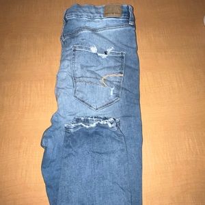 American Eagle super high rise skinny jeans